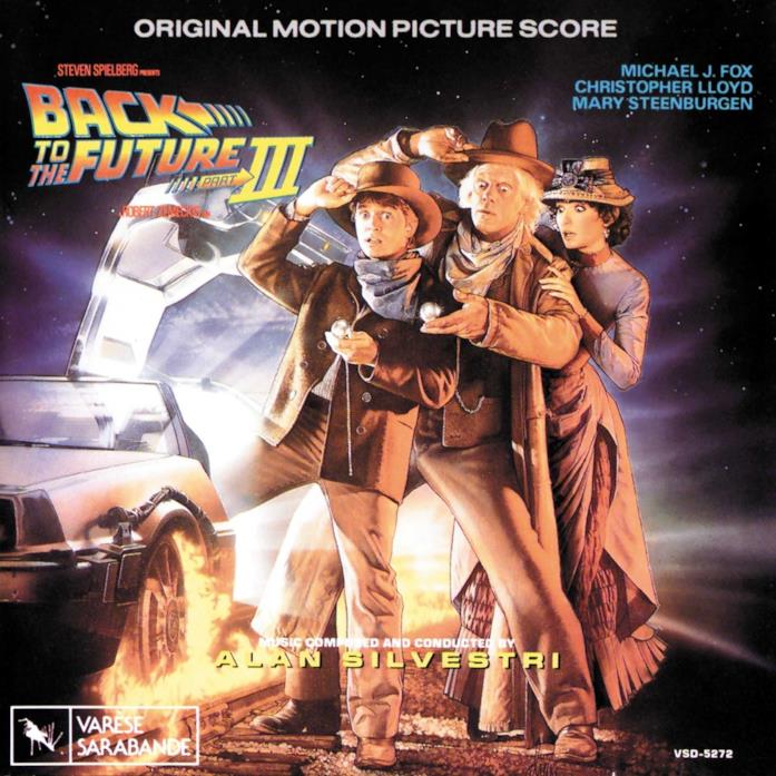 La copertina della colonna sonora di Ritorno al Futuro 3 Ritorno al Futuro 3, la cover della colonna sonora