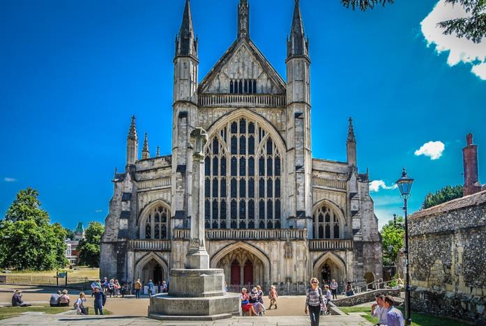 Cattedrale di Winchester utilizzata per le riprese Winchester cattedrale