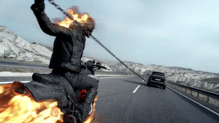Una scena di Ghost Rider - Spirito di vendetta Ghost Rider - Spirito di vendetta
