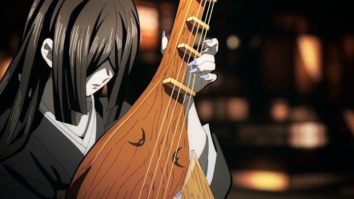 Nakime di Demon Slayer Nakime, luna crescente di Demon Slayer