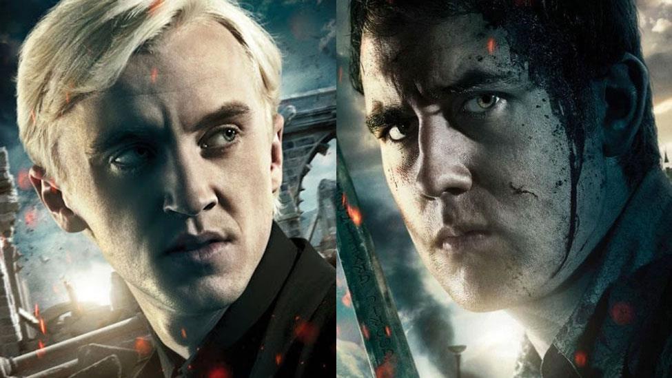 Draco Malfoy e Neville Longbottom nei poster di HP8