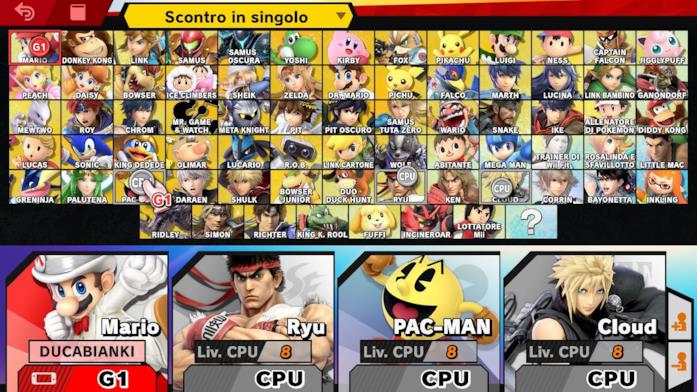 Tutti i lottatori di Super Smash Bros. Ultimate Il vasto parco lottatori del gioco