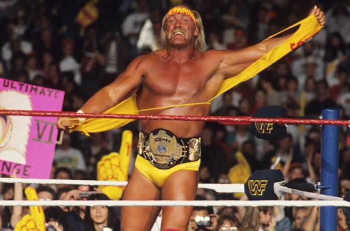 Un'immagine di Hulk Hogan sul ring