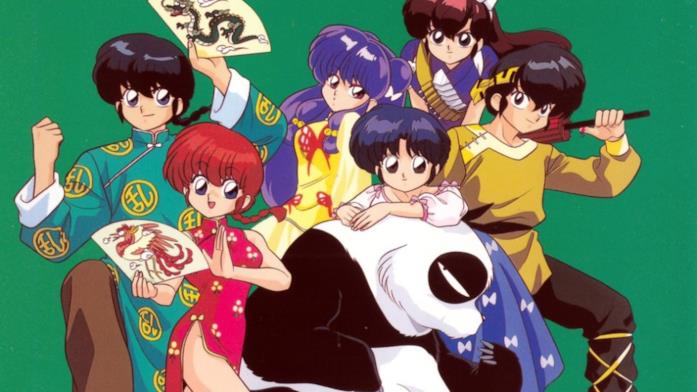 I protagonisti di Ranma 1/2 in versione anime