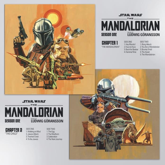 The Mandalorian, la colonna sonora in edizione limitata Le cover dei primi due vinili