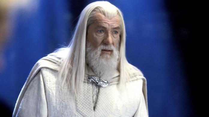 Ian McKellen nei panni di Gandalf