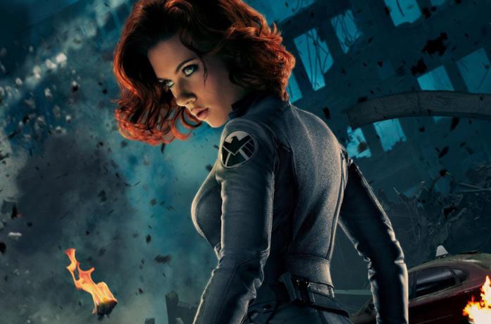 Vedova Nera nel poster promozionale di Avengers