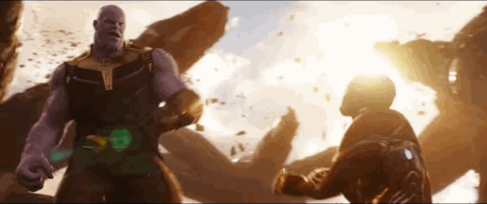 Thanos manda al tappeto Iron Man