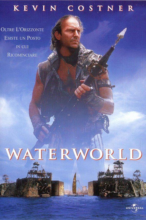 Il poster di Waterworld, film con Kevin Costner La locandina di Waterworld, film con Kevin Costner