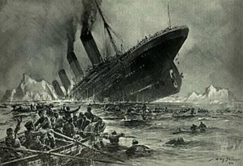 Il naufragio del Titanic Il Titanic affonda nelle acque