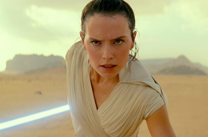 Un'immagine di Rey tratta da Star Wars: L'Ascesa di Skywalker