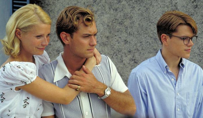 Jude Law, Gwyneth Paltrow e Matt damon in una scena del film