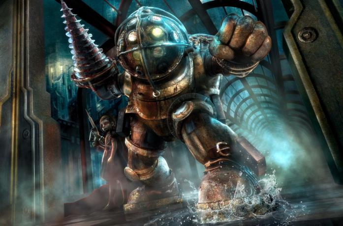Big Daddy e Sorelline di BioShock