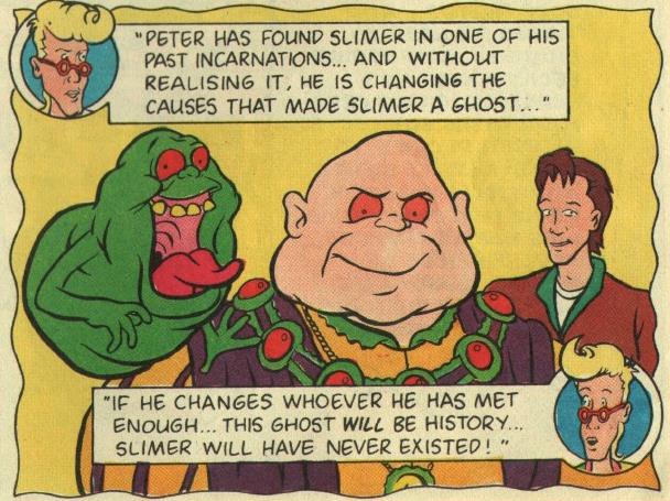 Slimer nei fumetti The Real Ghostbusters Slimer e il suo alter ego del passato King Remlis