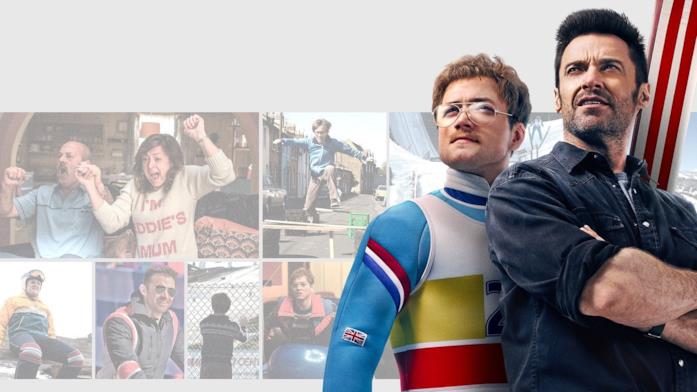 Eddie the Eagle - Il coraggio della follia Eddie the Eagle - Il coraggio della follia: Taron Egerton e Hugh Jackman