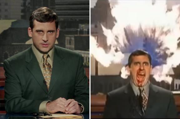 Steve Carrell andò in fiamme per Una settimana da Dio: i retroscena della scena del giornalista impazzito