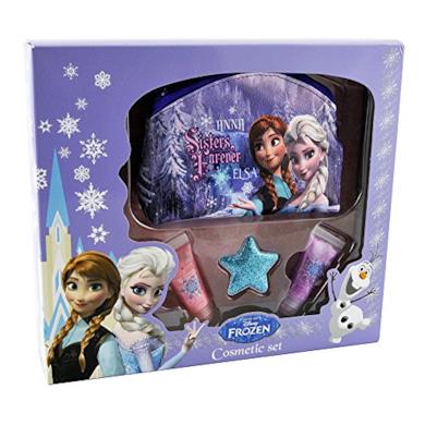 Disney, Set da regalo di Frozen con trucchi da viaggio e bustina