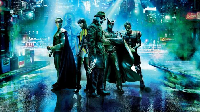 Il gruppo di supereroi al completo del film Watchmen di Zack Snyder