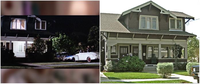 La casa di Frenchie Collage tra casa Frenchie di Grease nel film e nella realtà