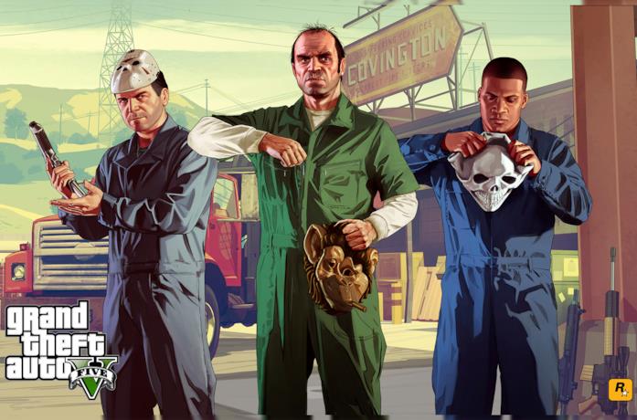 Michael, Trevor e Franklin si preparano per una rapina