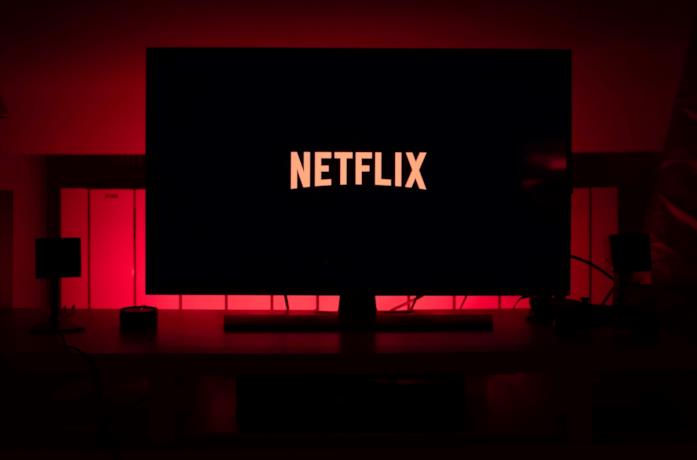 Uno schermo sintonizzato su Netflix