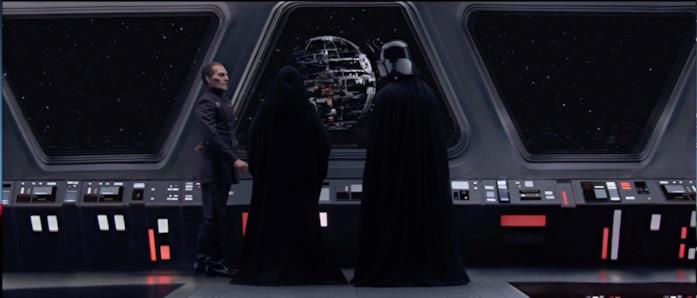 Vader apparirà nella serie su Obi-Wan Kenobi? Vader, Tarkin e l'Imperatore osservano la Morte Nera in costruzione