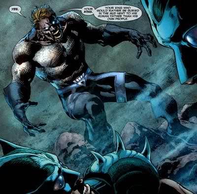 Le forze del male si impadroniscono di Aquaman e lo trasformano in una Lanterna Nera Pagina disegnata in cui Aquaman è una Lanterna Nera