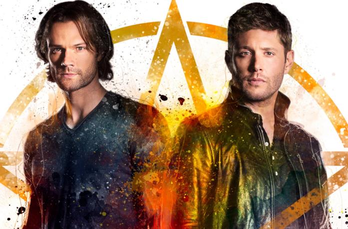Primo piano di Jared Padalecki e Jensen Ackles