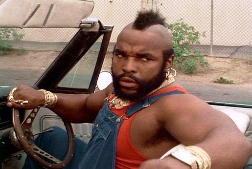 P.E. Baracus in A-Team, interpretato da Mr. T Mr. T interpreta P.E. Baracus in A-Team