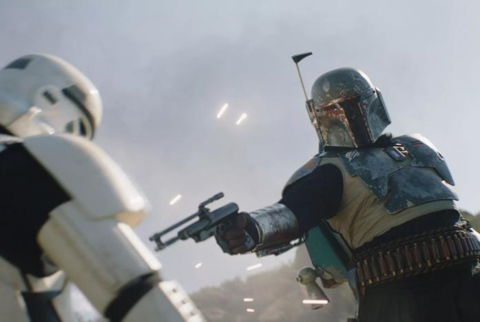 Boba Fett spara a un soldato imperiale