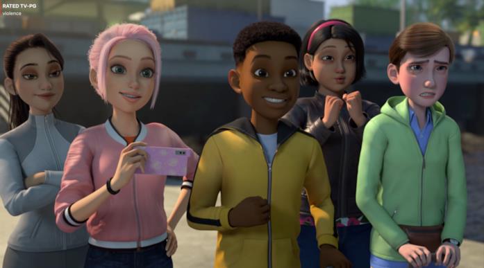 I giovani protagonisti di Jurassic World - Nuove Avventure
