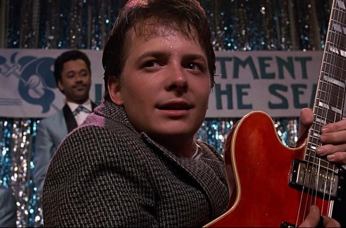 Un'immagine di Marty McFly in Ritorno al Futuro