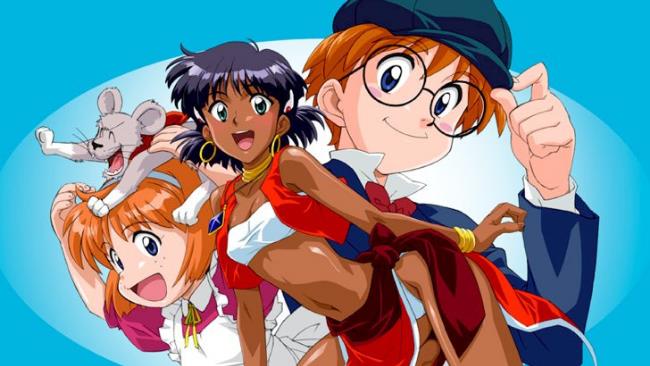 I protagonisti dell'anime Il mistero della pietra azzurra