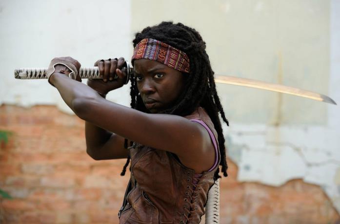 L'attrice Danai Gurira è Michonne in The Walking Dead