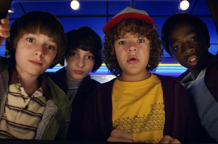 Il cast di Stranger Things in primo piano