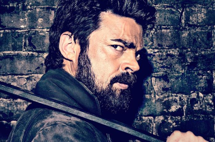 Primo piano di Karl Urban nel ruolo di Billy Butcher