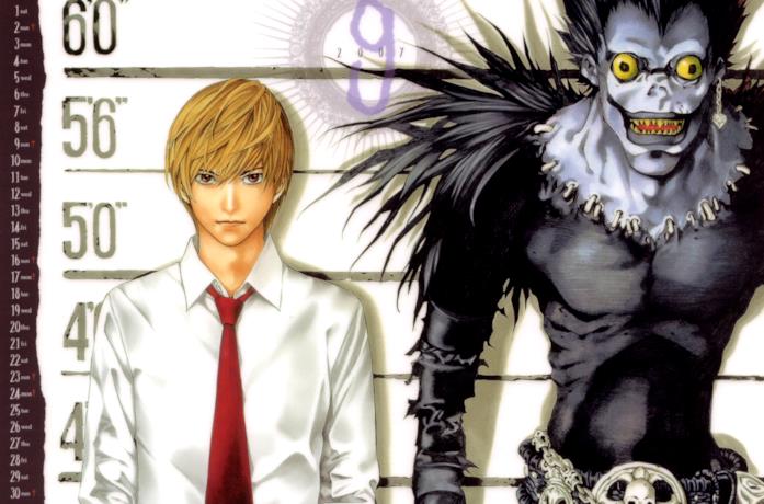 Light Yagami e lo shinigami Ryuk, protagonisti di Death Note