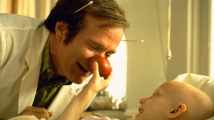 Robin Williams ha interpretato il Dr. Patch Adams nell'omonimo film Un'immagine del film Patch Adams