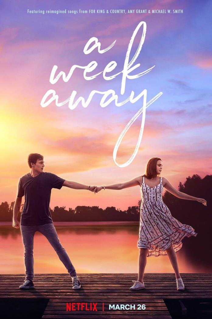 Il poster di A Week Away Il cast nella locandina di A Week Away