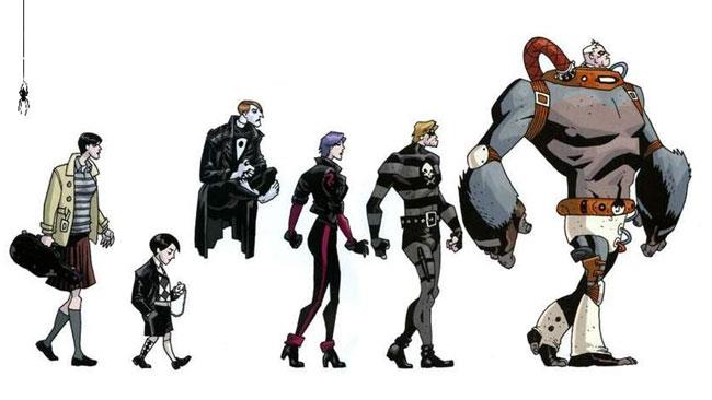 I sei protagonisti principali di Umbrella Academy