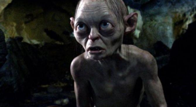 La creatura Gollum Andy Serkis