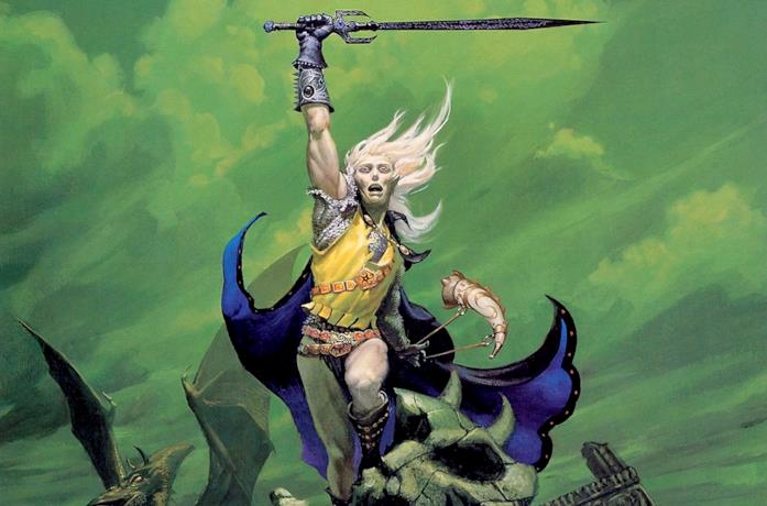 La saga di Elric di Melniboné in una illustrazione di Robert Gould