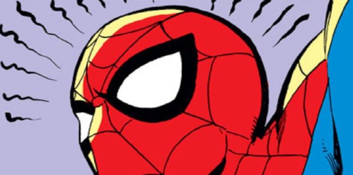 In Spider-Man: Homecoming l'eroe non sembra avere il senso di ragno Il manifestarsi del senso di ragno illustrato su una tavola di un fumetto di Spider-Man