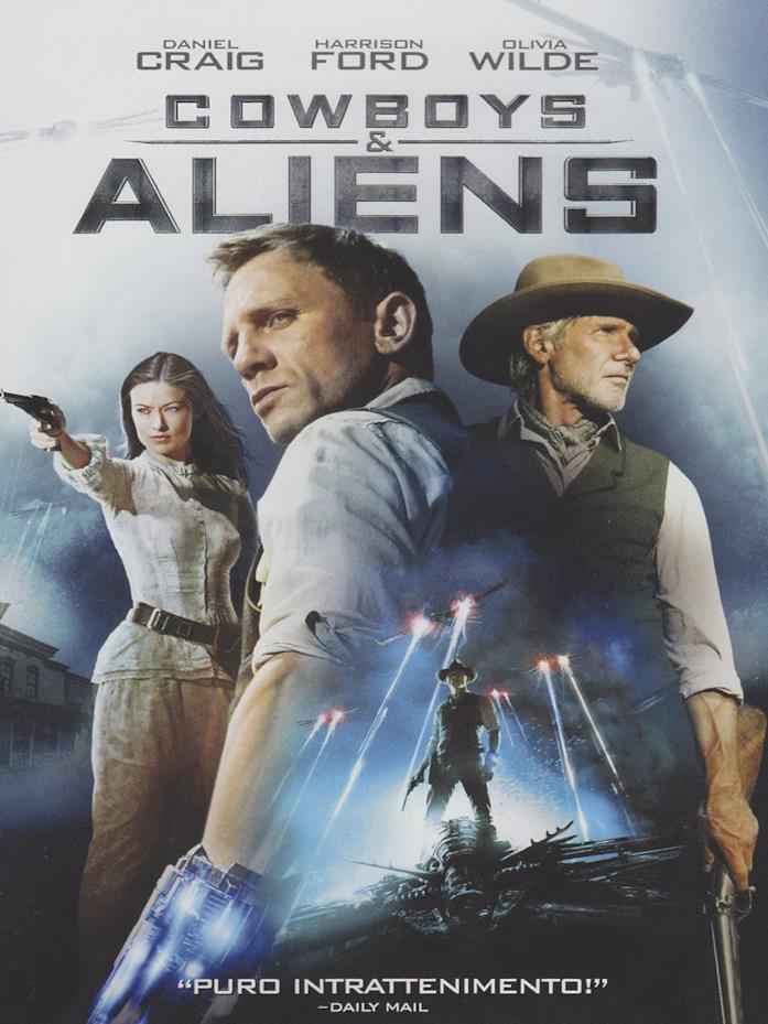 La cover di Cowboy and Aliens La locandina di Cowboy and Aliens