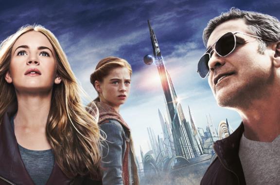 I protagonisti di Tomorrowland: Frank, Casey e Athena