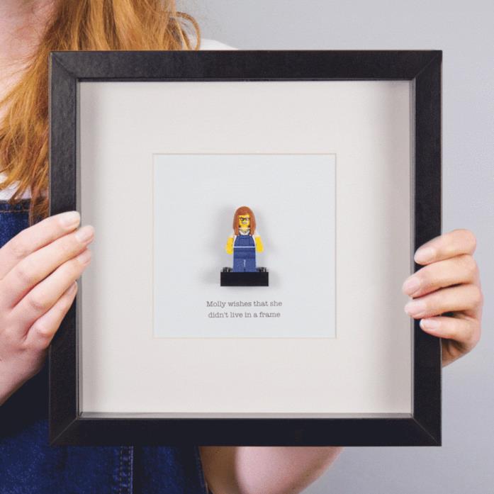 GIF Minifigure LEGO personalizzato Minifigure LEGO personalizzata e incorniciata