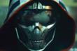 La maschera a forma di scheletro che copre il volto di Taskmaster