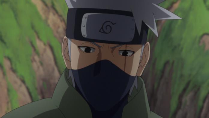 Kakashi utilizza il Chidori Kakashi ha lo Sharingan trapiantato