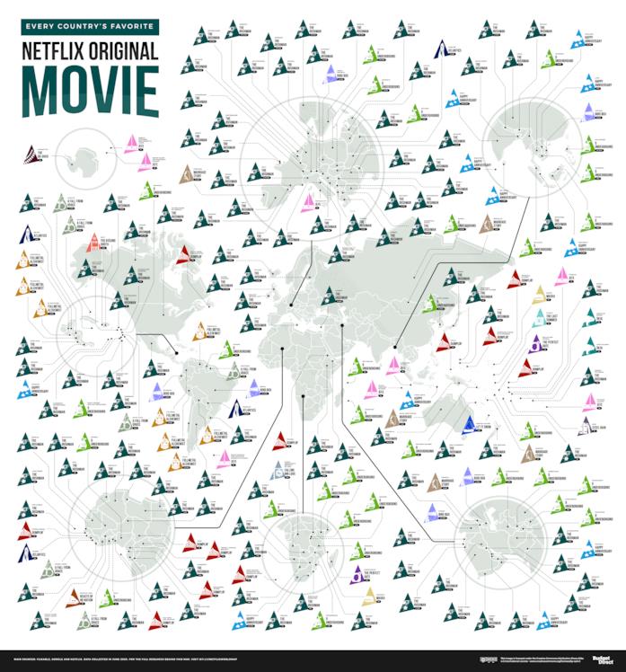 La mappa dei film originali Netflix preferiti nel mondo The Irishman tra i film originali Netflix preferiti nel mondo