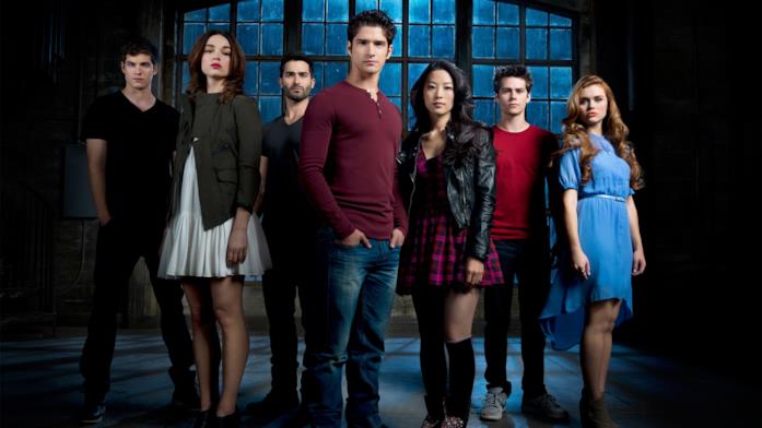 Scott, Lydia, Isaac, Allison, Derek, Stiles e Kira in Teen Wolf
